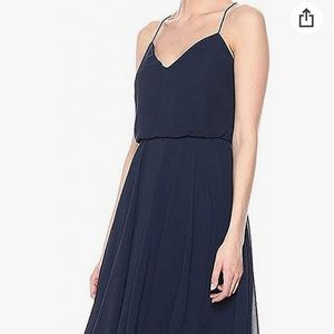 Jenny Yoo Sienna bridesmaid dress, navy, size 6